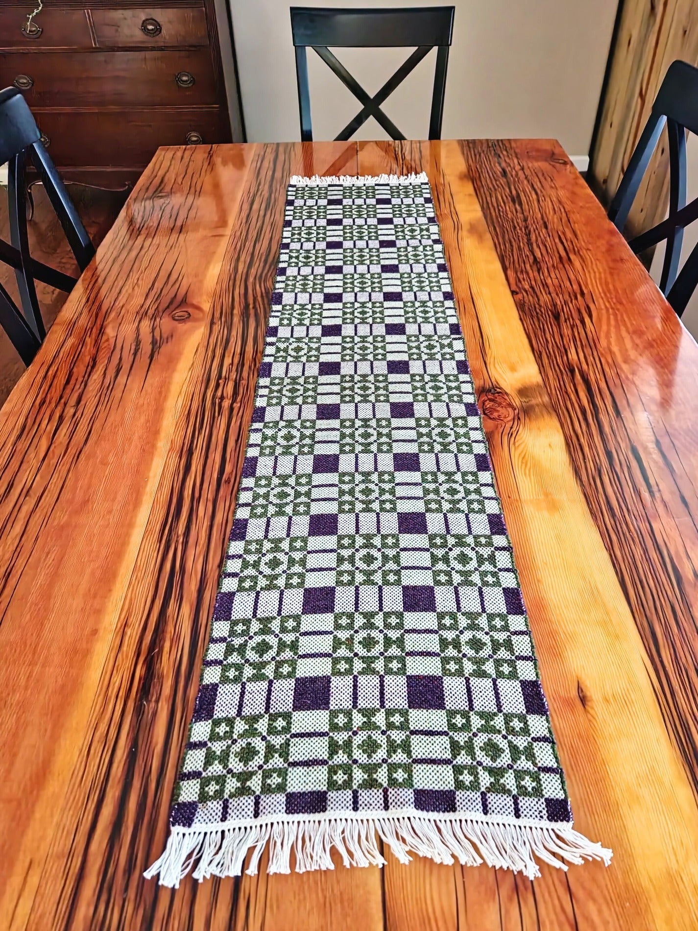 Homestead Purple Table Runner