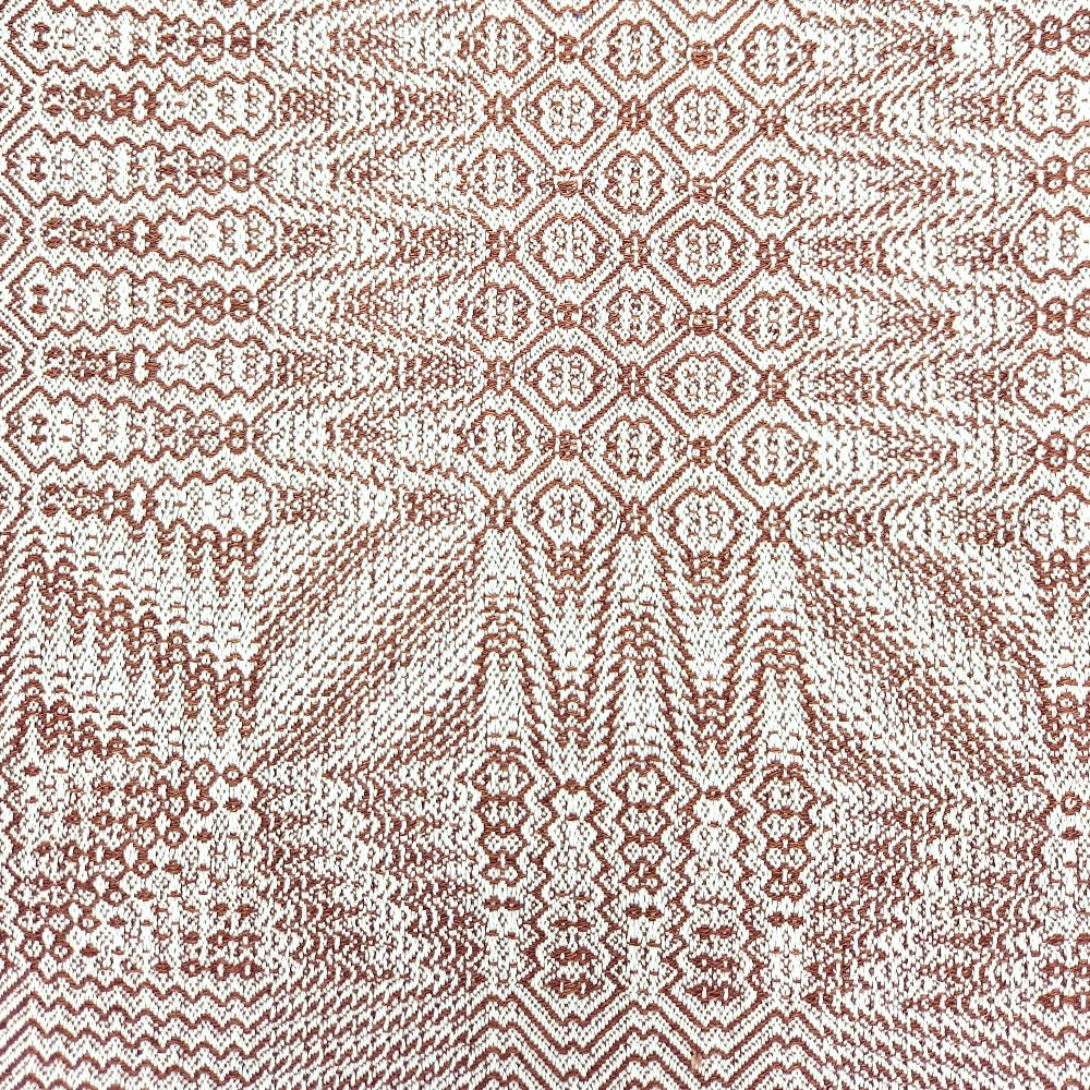 Linen and Cotton Hand Towels - Brown and White
