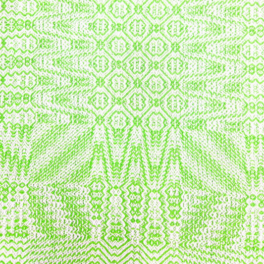 Hemp and Cotton Hand Towels - Green and White