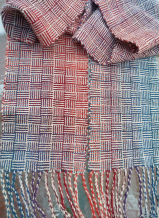 Logcabin Scarf on a Rigid Heddle Loom