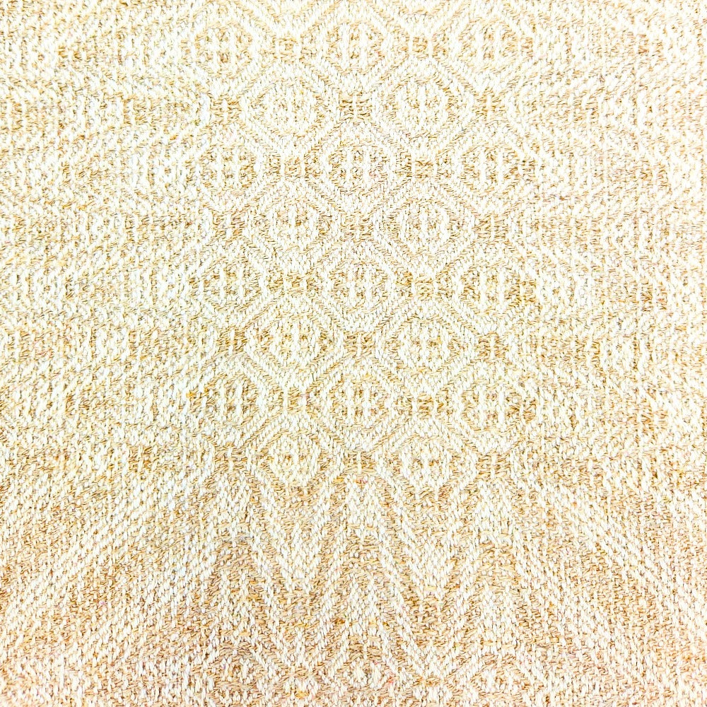 Hemp and Cotton Hand Towels - Tan and White
