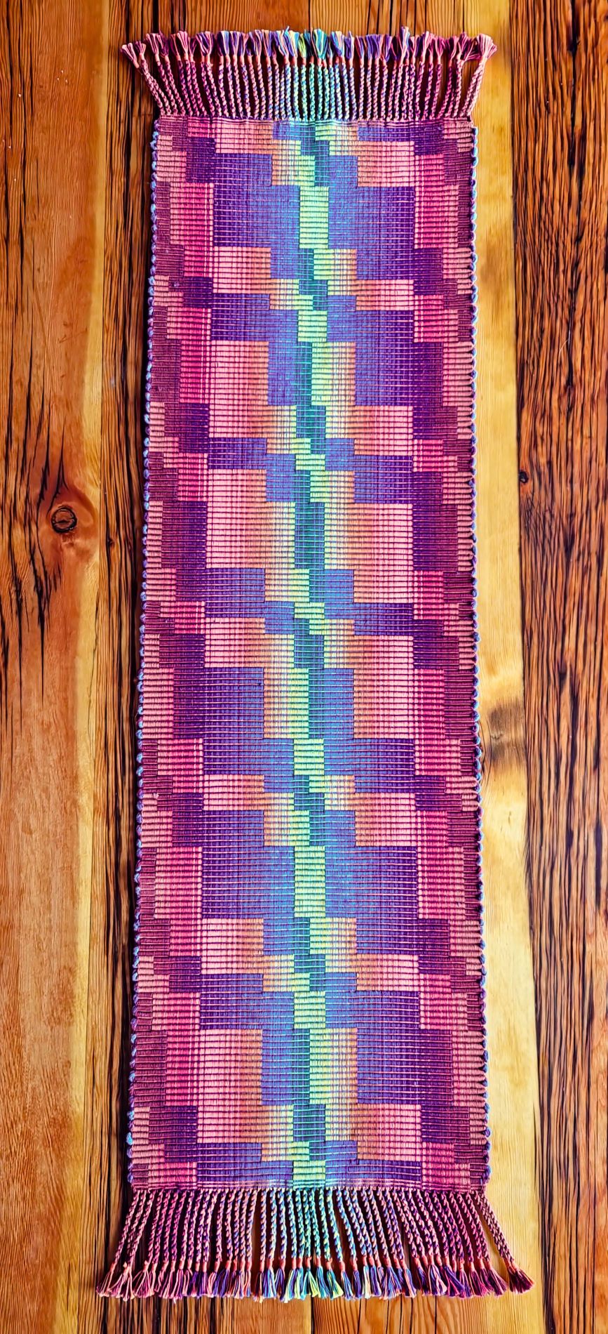Looking Over The Brink Runner on a table