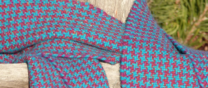 Hound's-Tooth Check Scarf Pattern